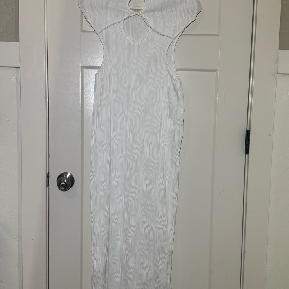 SHEIN White Halter Bodycon Dress for Weddings